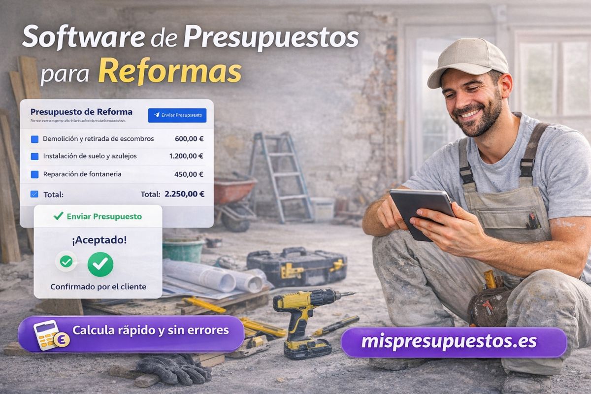Software de presupuestos para reformas