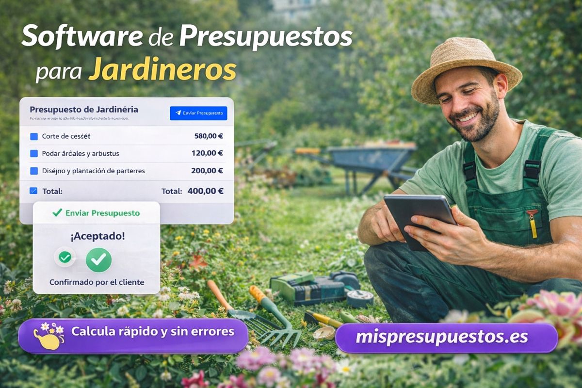 Software de presupuestos para jardineros