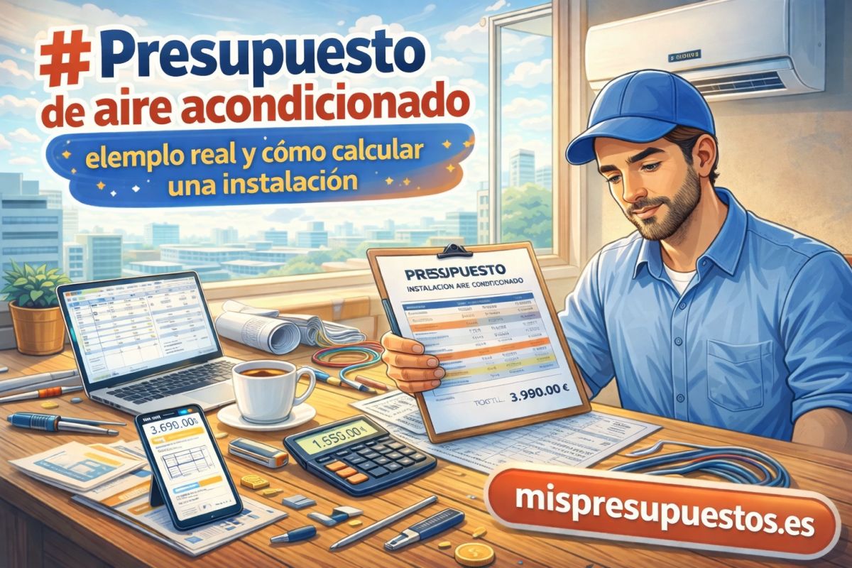 Presupuesto de aire acondicionado: ejemplo real y cómo calcular una instalación
