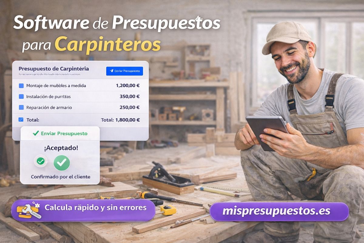 Software de presupuestos para carpinteros