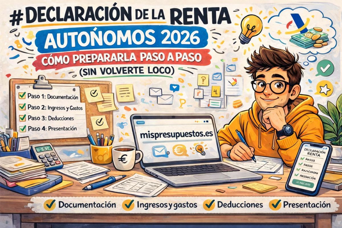 Declaración de la renta autónomos 2026: cómo prepararla paso a paso (sin volverte loco)