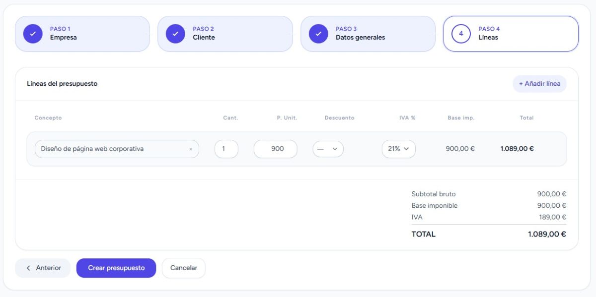 Cómo hacer un presupuesto profesional paso a paso