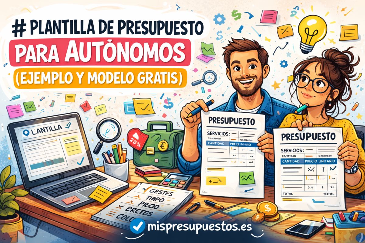 Plantilla de presupuesto para autónomos (ejemplo y modelo gratis)