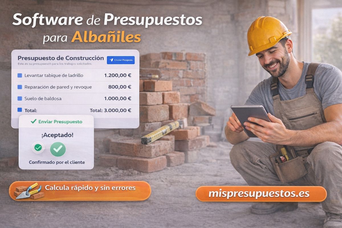 Software de presupuestos para albañiles