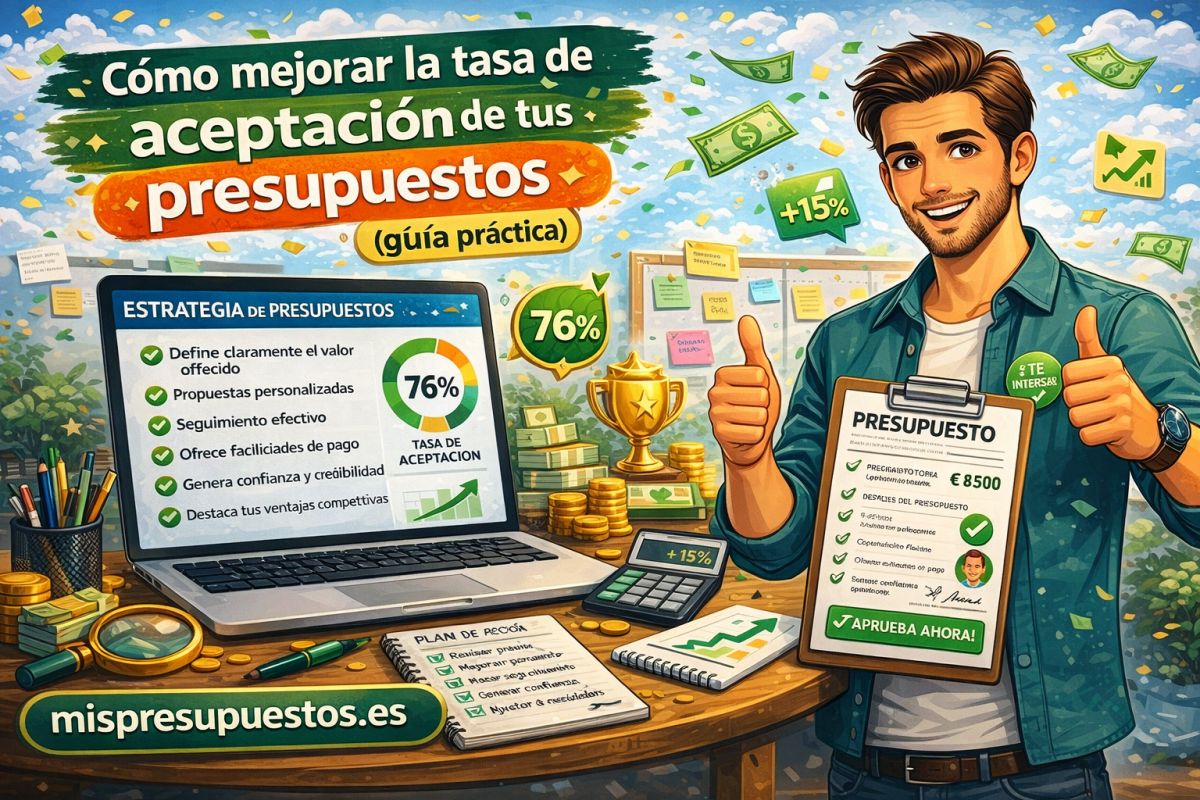Cómo mejorar la tasa de aceptación de tus presupuestos (guía práctica)