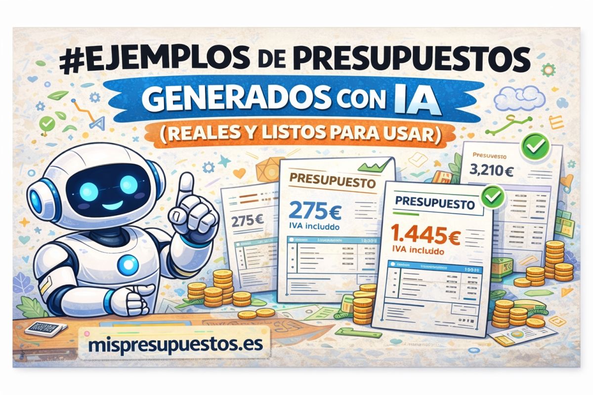 Ejemplos de presupuestos generados con IA (reales y listos para usar)