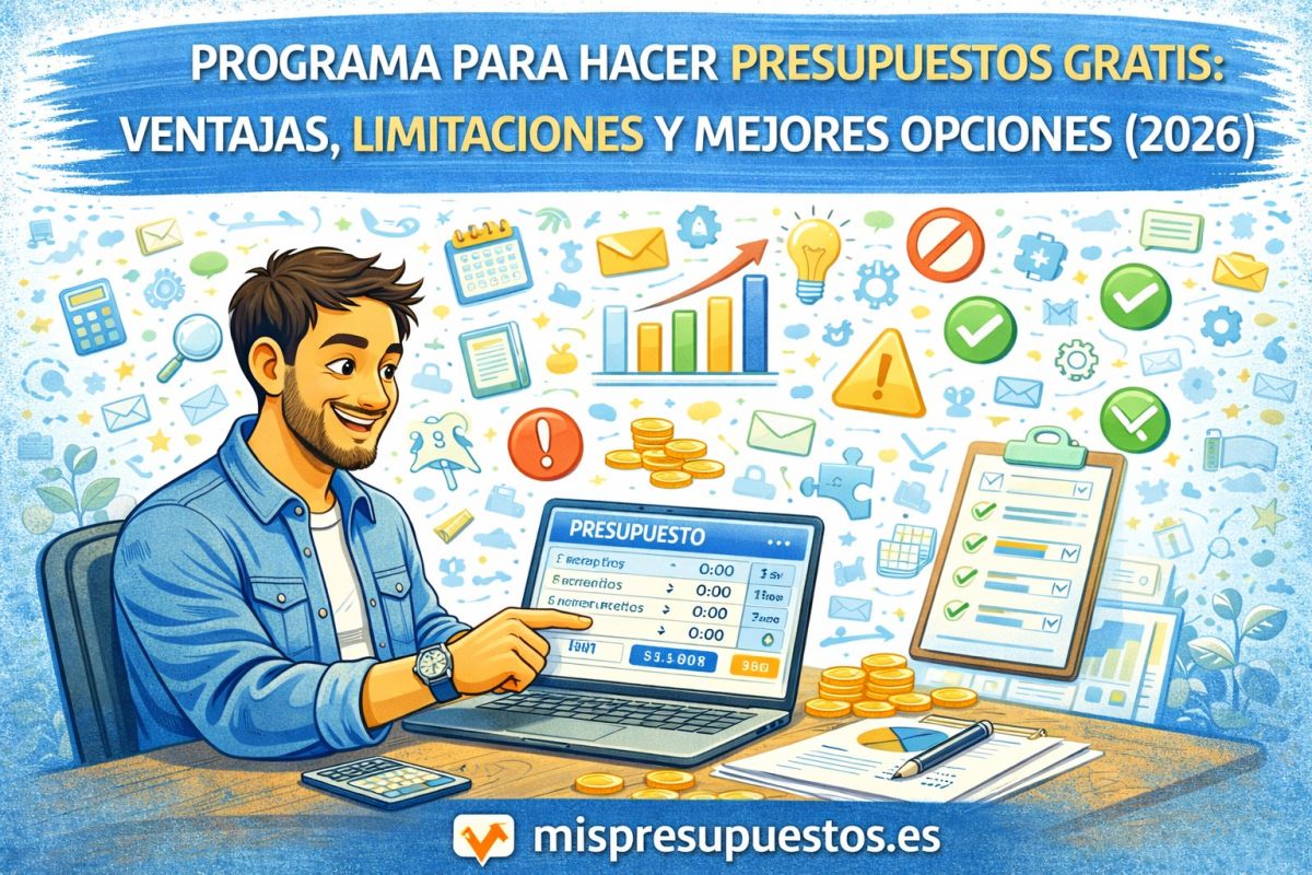 Programa para hacer presupuestos gratis: ventajas, limitaciones y mejores opciones (2026)