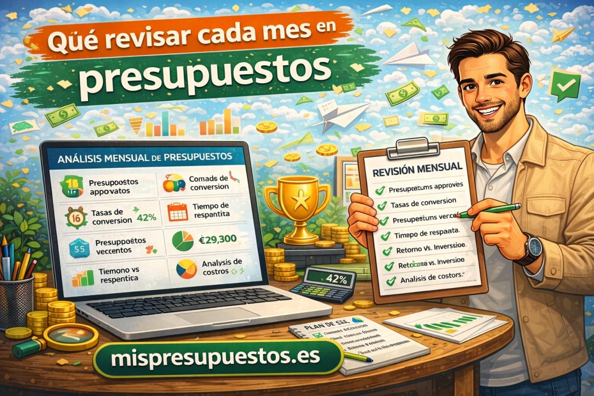 Qué revisar cada mes en tus presupuestos