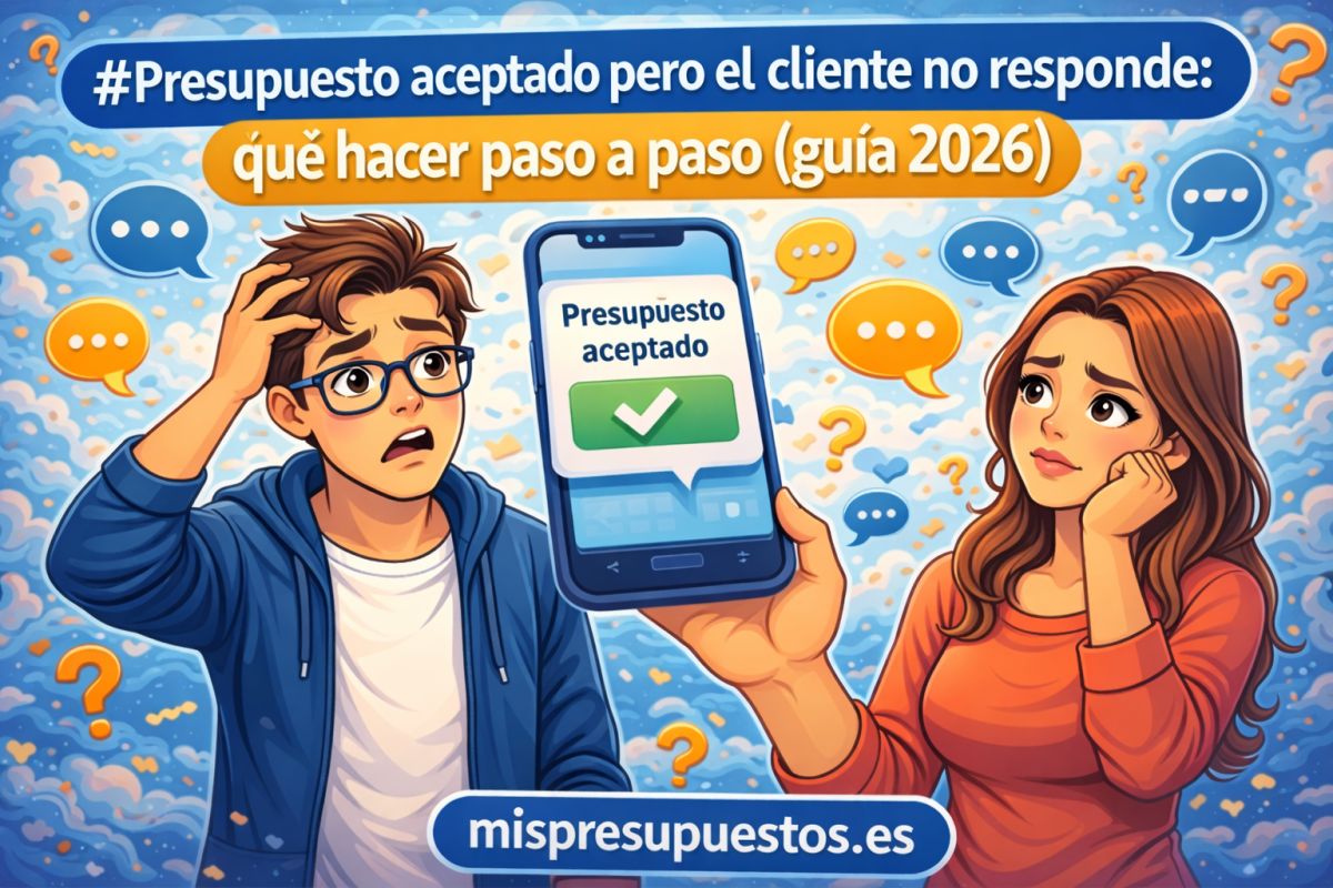 Presupuesto aceptado pero el cliente no responde: qué hacer paso a paso (guía 2026)