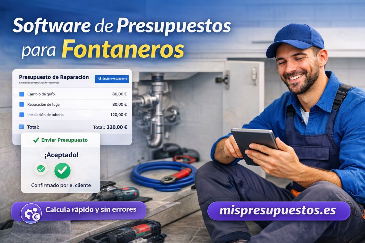 Software de presupuestos para fontaneros